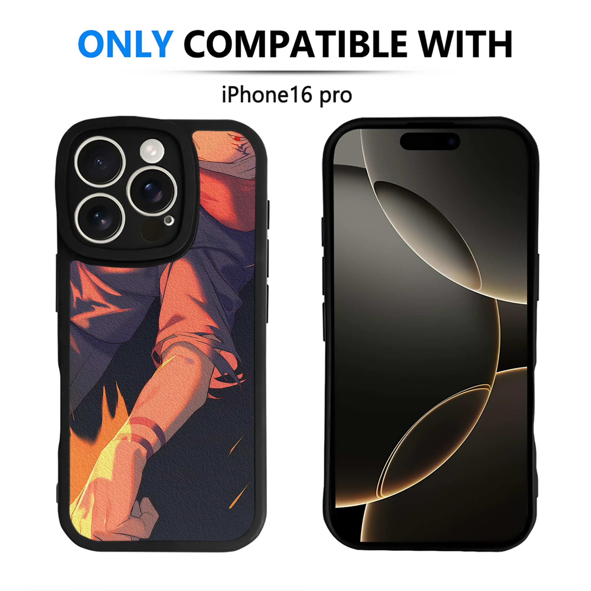 （画像用） 呪術廻戦 Jujutsu Kaisen 【iPhone 16シリーズ対応】シリコンスマホケース（レザー調） 材質：シリコン